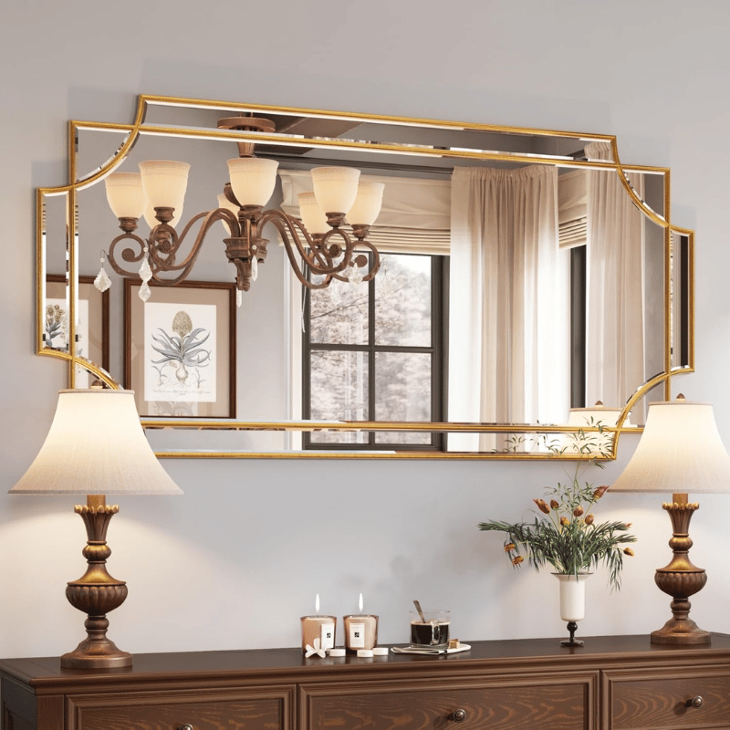 Gold Leaf Decorative Mirror
