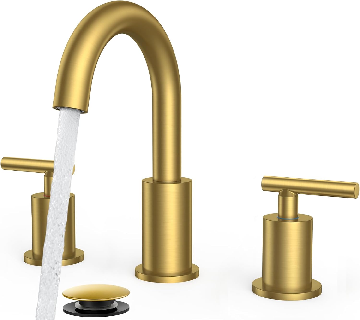 Gold Brushed Brass Bathroom Faucet